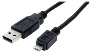 S-Conn helos USB 2.0 Kabelis USB-A Stecker/USB-B micro Stecker 0,5 m, juodas, lose