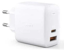 Įkroviklis Aukey Omnia PA-B3, USB 3.0/AC/USB Type-C, balta, 65 W