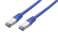 C-TECH kabelis patchcord Cat5e, FTP, modrý, 1m