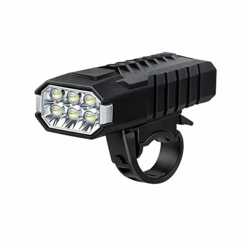 Dviračio priekinis žibintas, 8 LED, USB įkrovimas, 1 vnt.