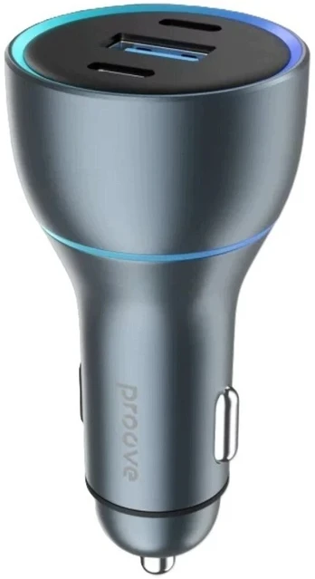 Įkroviklis samochodowa Proove Super Charge 130W (2 Type-C + USB)