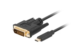 LANBERG Cable USB-C->DVI-D 24+1 M/M 3m | CA-CMDV-10CU-0030-BK kaina