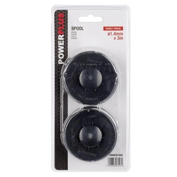 Ritė su lynu Powerplus POWACG1202, juoda sp., 2 vnt.