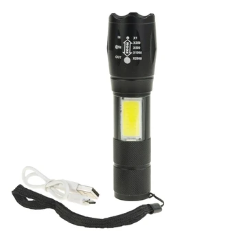 Žibintuvėlis LED ZOOM USB XPE COB