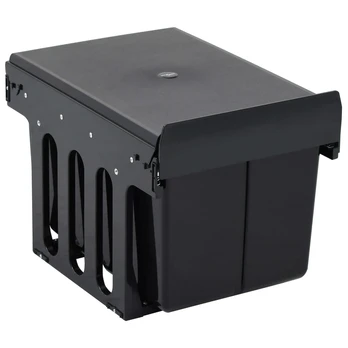 Ištraukiama virtuvės spintelės šiukšliadėžė, 36l, soft-close