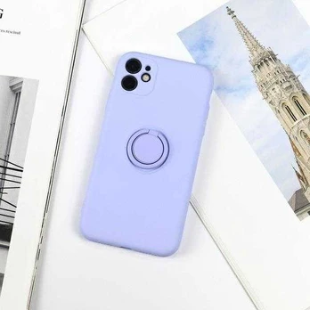 Beline Silikoninis Ring Apple iPhone 12 Pro Max dėklas telefonui mėlynos spalvos