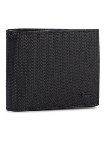 Piniginė Lacoste Billfold Zip Case NH2826CE Juoda