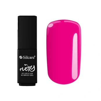 SILCARE_Flexy Pink hibridinis nagų lakas Magenta 4,5 g