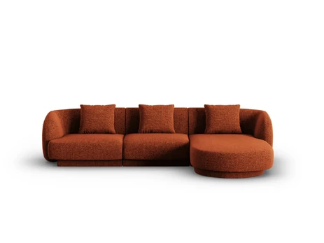 Right Corner Sofa, "Tulum", 4 Seats, 255x156x70 Made in Europe