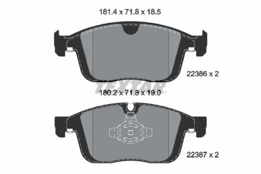TEXTAR 2238601 Brake pad set