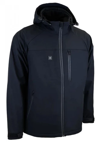 Softshell striukė 6200 su gobtuvu, juoda L, Dimex