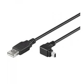 Techly USB 2.0 Kabelis, A-Stecker auf Mini-B-Stecker, 1,8m, sw kaina