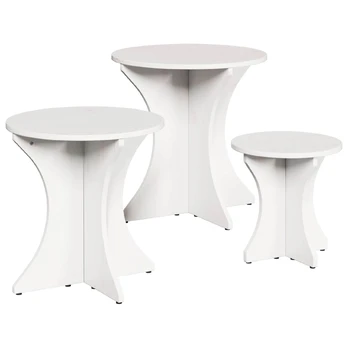 Kavos staliukas 3 pcs Balta