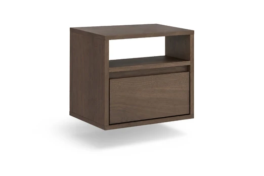 Wall Mounted Night Stand Zolia - Elegant Nut