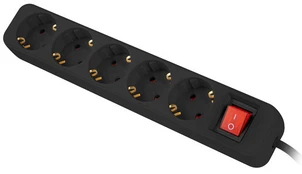 LANBERG Power strip 5x Shuko 3m black | PS1-05F-0300-BK