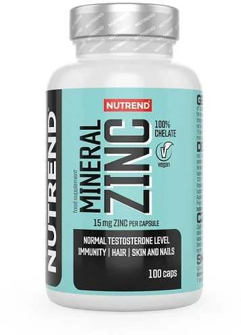 Nutrend Cinko Chelatas 15mg 100 Kapsulių
