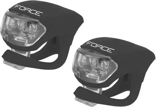 Žibintų komplektas Force 2 LED (juodas, priekinis+galinis)