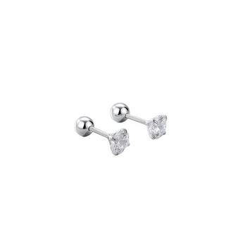 Helix auskarai Clear 3mm