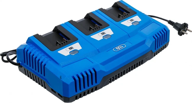 Bgs Technic Daugializdė akumuliatorių įkrovimo stotelė | 18 V | 3 × 2,5 A | BGS (7385)