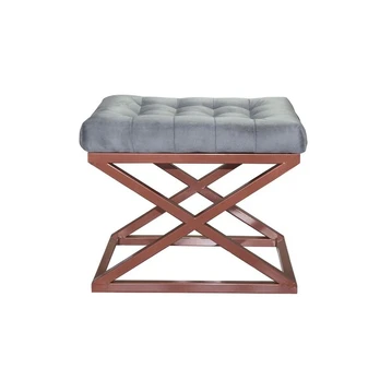 Pouffe Capraz - Copper, Grey