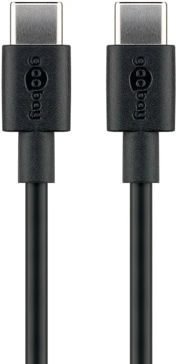 Kabelis USB Goobay USB-C - USB-C 2 m Juodas (51243)