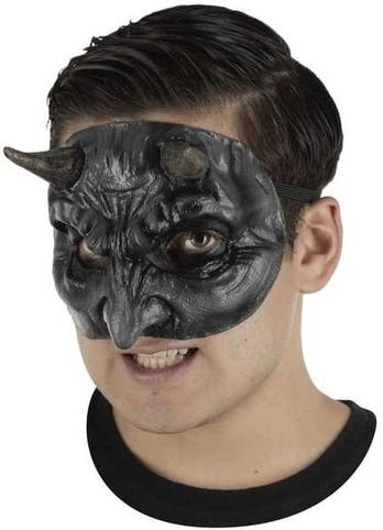 PartyChimp Sort djævel halvmaske