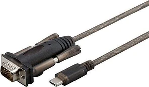 USB kabelis MicroConnect USB-C - D-Sub (VGA) 1 m Juodas (USB3.1CRS232)