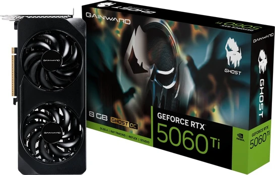 Vaizdo plokštė Gainward GeForce RTX 5060 Ti Ghost OC, 8 GB, GDDR7