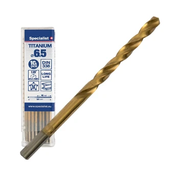 Metalinis grąžtas Specialist+ Titan, 6.5 mm, 10 vnt
