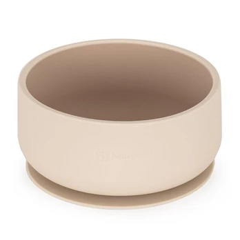 Kūdikio silikoninis dubenėlis Petite&Mars, 6m+, Beige