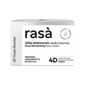 RASA 4D HYDRO BOOSTER giliai drėkinantis veido kremas, 50 ml