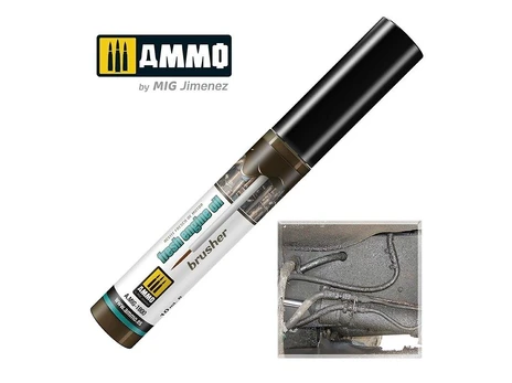 AMMO by MIG Jimenez AMMO MIG - Sendinimo priemonė EFFECTS BRUSHER - Fresh Engine Oil, 1800