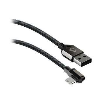 Kabelis Black Shark 89010199A, USB Type C/USB-A, 1 m, juoda