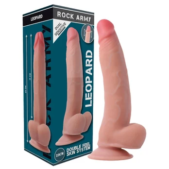Dildo ROCKARMY DUAL DENSITY LEOPARD 23 cm