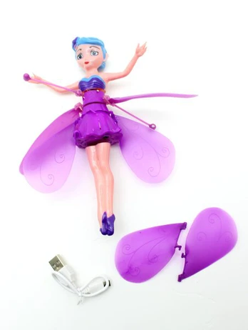 Skraidanti lėlė Fėja Magic Princess, violetinė