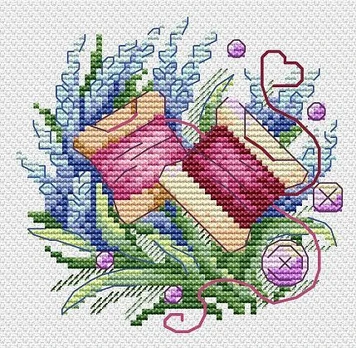 Cross stitch kit "Handmade stuff. Bobbins" SM-725