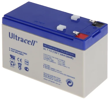 12V 7Ah AGM VRLA akumuliatorius ULTRACELL