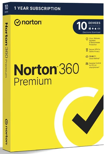 360 Premium 75GB Anti-Virus 10PC 1Y