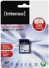 „Intenso SDXC 64GB“ 10 klasės atmintinė