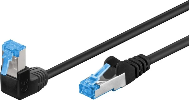Goobay Kabelis LAN Patchcord CAT 6A S/FTP 1x90 juoda 2m