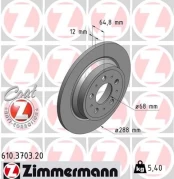 Stabdžių diskas ZIMMERMANN 610.3703.20 kaina