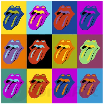 Tapyba pagal skaičius Rolling Stones Pop Art, 40x40