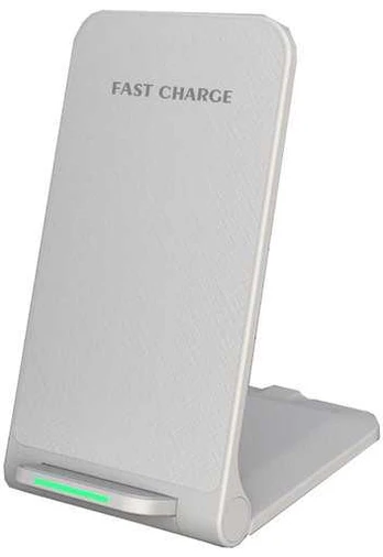 1St Cool 1stCOOL Wireless QI charger foldable stand, baltas, USB-C