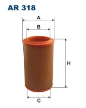 Oro filtras FILTRON AR318 kaina