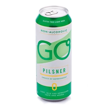Nealkoholinis šviesusis alus GO PILSNER (0,5%), 500 ml