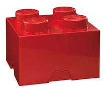 Daiktadėžė kaladėlė LEGO, 25 x 18 x 25 cm., raudonos sp., N kaina