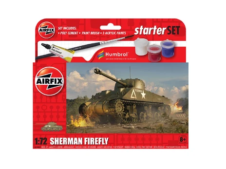 Airfix - Sherman Firefly dovanų komplektas, 1/72, A55003