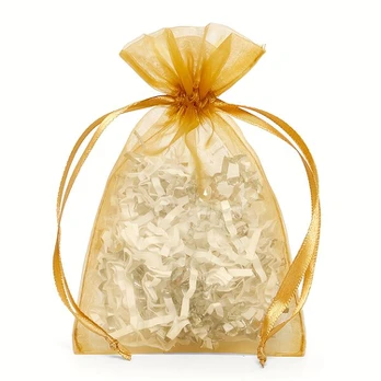 Organza maišelių rinkinys, Sidabrinis