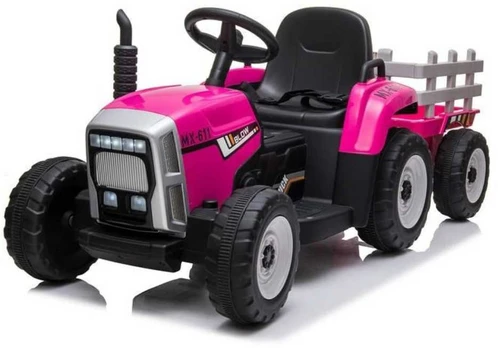 Baby Mix Erick electric tractor with remote control pink