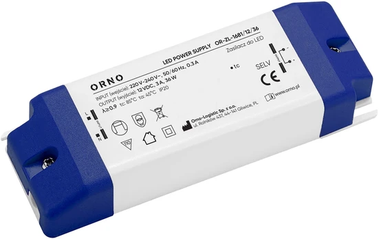 Orno Maitinimo šaltinis do LED, 12 V DC, 36 W, IP20
